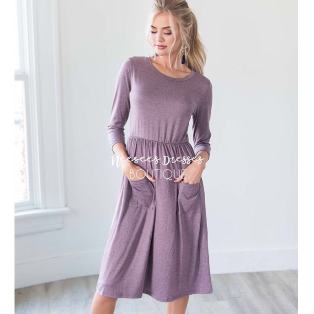 Midi Dress 3/4 sleeve